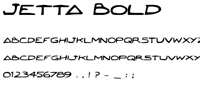 Jetta Bold font